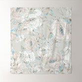 Aperturee - Aquarelle Floral Light Grey Fine Art Photo Backdrop